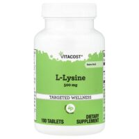 L-Lysine, 500 mg, 100 Tablets — Vitacost