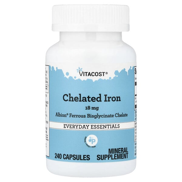 vcb02976_v_10.jpg Chelated Iron, 18 mg, 240 Capsules — Vitacost