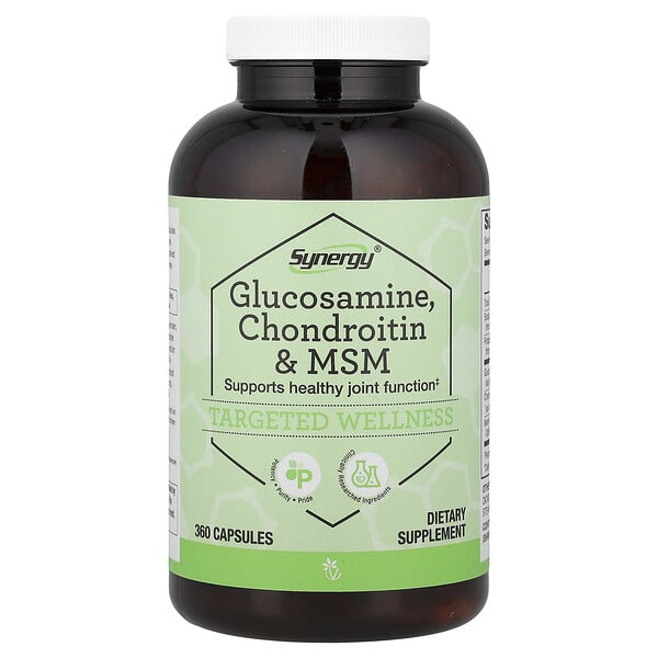 vcb03020_v_9.jpg Synergy®, Glucosamine, Chondroitin & MSM, 360 Capsules — Vitacost