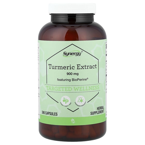 vcb03083_v_10.jpg Synergy®, Turmeric Extract, Featuring BioPerine®, 240 Capsules — Vitacost