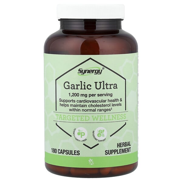 vcb03112_v_10.jpg Synergy®, Garlic Ultra, 180 Capsules (600 mg per Capsule) — Vitacost