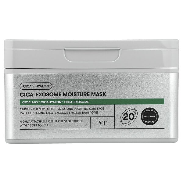 vct00359_v_24.jpg Cica-Exosome, увлажняющая маска для лица, 20 шт., 350 г — VT Cosmetics