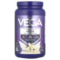 Незаменимый растительный протеин, кремовая ваниль, 920 г (2 фунта 0,5 унции) — Vega