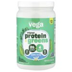 растительный протеин и зелень, сливочная ваниль, 624 г (1 фунт 6 унций) — Vega