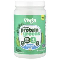 растительный протеин и зелень, сливочная ваниль, 624 г (1 фунт 6 унций) — Vega