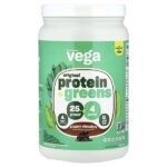 Original Protein + Greens, сливочный шоколад, 624 г (1 фунт 6 унций) — Vega