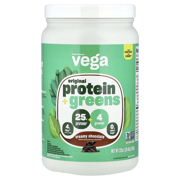 veg00158_v_8.jpg Original Protein + Greens, сливочный шоколад, 624 г (1 фунт 6 унций) — Vega