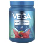 Premium, Protein + Supergreens™, протеиновая добавка с зеленью, ягодный микс, 510 г (1 фунт 2 унции) — Vega