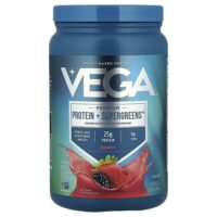 Premium Protein + Supergreens™, ягоды, 624 г (1 фунт 6 унций) — Vega
