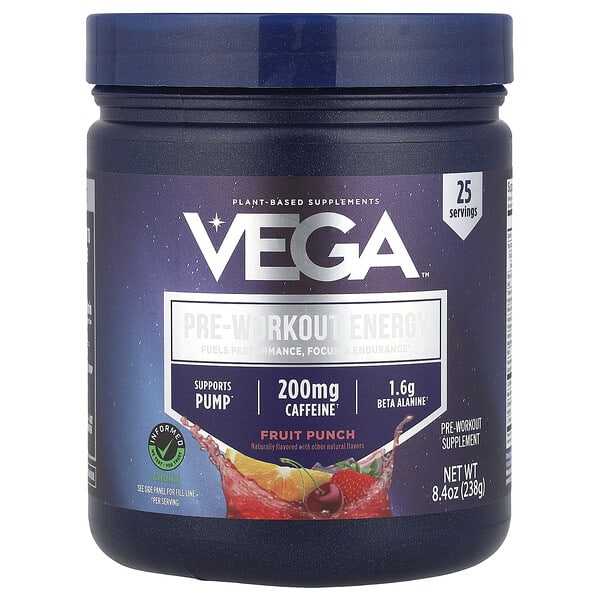 veg00196_v_8.jpg Pre-Workout Energy, фруктовый пунш, 238 г (8,4 унции) — Vega