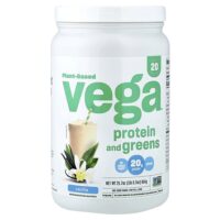 растительный протеин и зелень, со вкусом ванили, 614 г (1 фунт, 5,7 унции) — Vega