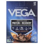 Performance, протеин и восстановление, со вкусом шоколада, 12 пакетиков по 44 г (1,6 унции) — Vega