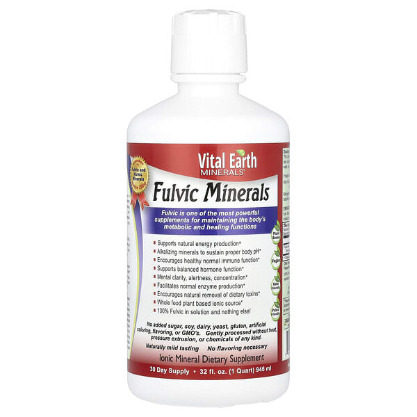 vem00001_v_50.jpg Vital Earth Minerals, Fulvic Minerals, 946 мл (32 жидк. унции)