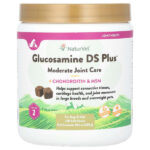 Glucosamine DS Plus, с хондроитином и МСМ, для собак и кошек, уровень 2, 120 мягких жевательных таблеток, 288 г (10,1 унции) — NaturVet