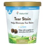 Tear Stain + лютеин, для собак и кошек, 70 жевательных таблеток, 154 г (5,4 унции) — NaturVet