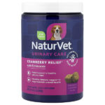 Cranberry Relief® с эхинацеей, для собак, бекон и курица, 120 жевательных таблеток, 360 г (12,6 унции) — NaturVet