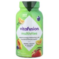 Multivites, жевательные таблетки, со вкусом ягод, персика и апельсина, 150 жевательных таблеток — VitaFusion