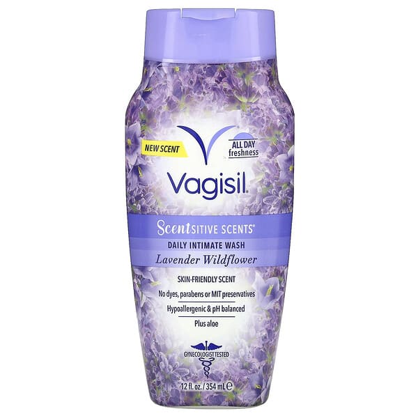 vgs06029_v_14.jpg Scentsitive Scents®, средство для ежедневного интимной гигиены, лаванда и полевые цветы, 354 мл (12 жидк. унций) — Vagisil