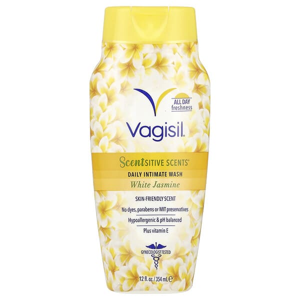 vgs06033_v_14.jpg Scentsitive Scents®, ежедневное средство для интимной гигиены, белый жасмин, 354 мл (12 жидк. унц.) — Vagisil