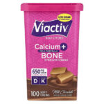 Viactiv, кальций для укрепления костей, молочный шоколад, 100 жевательных таблеток