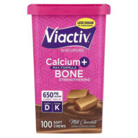 Viactiv, кальций для укрепления костей, молочный шоколад, 100 жевательных таблеток