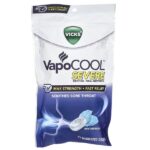 VapoCool™ Severe, максимальная сила действия, Winterfrost, 45 лечебных капель — Vicks