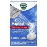 VapoShower™, успокаивающие пары, 5 таблеток для душа — Vicks