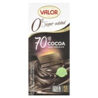 0% сахара, 70% какао, темный шоколад, 100 г (3,5 унции) — Valor