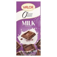 молочный шоколад, 0% добавленного сахара, 100 г (3,5 унции) — Valor