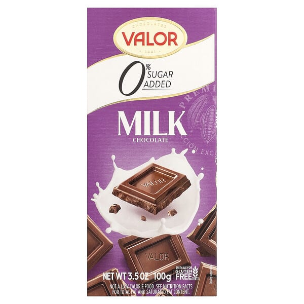 vlr43967_v_12.jpg молочный шоколад, 0% добавленного сахара, 100 г (3,5 унции) — Valor
