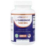 L-треонин, 500 мг, 120 растительных капсул — Vitamatic