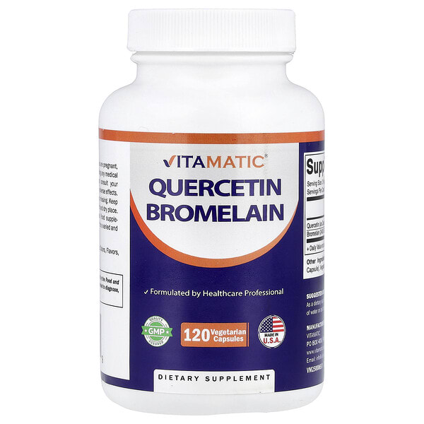 vmc47121_v_8.jpg кверцетин и бромелаин, 120 вегетарианских капсул — Vitamatic