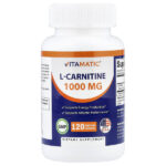 L-карнитин, 120 растительных капсул (500 мг в 1 капсуле) — Vitamatic