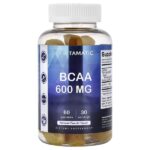 BCAA, жевательные мармеладки, натуральный персиковый вкус, 60 жевательных таблеток (300 мг в 1 таблетке) — Vitamatic