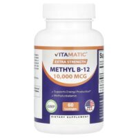 Methyl B-12, метилкобаламин, 10 000 мкг, 60 пастилок — Vitamatic