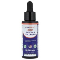 жидкий биотин и коллаген, 60 мл (2 жидк. унции) — Vitamatic