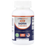 веганский биотин, 5000 мкг, 365 таблеток — Vitamatic