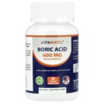Борная кислота, 600 мг, 60 вагинальных суппозиториев — Vitamatic