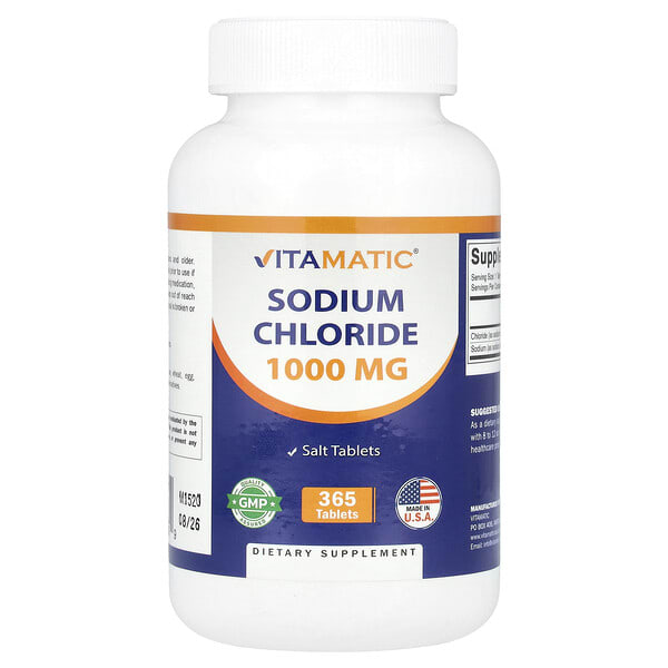 vmc47390_v_8.jpg Хлорид натрия, 1000 мг, 365 таблеток — Vitamatic