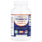 витамин D3, 250 мкг (10 000 МЕ), 500 мягких таблеток — Vitamatic