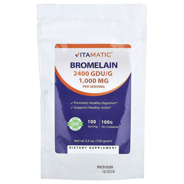 vmc47392_v_2.jpg бромелаин, 100 г (3,5 унции) — Vitamatic