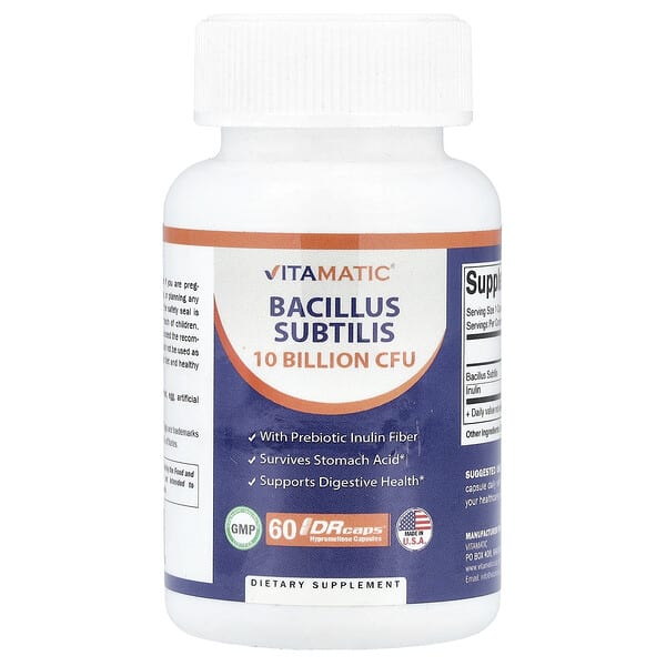 vmc47407_v_8.jpg Bacillus Subtilis, 60 капсул с гипромеллозой DRcaps® — Vitamatic