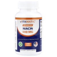 ниацин, 500 мг, 240 таблеток — Vitamatic