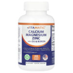 Кальций, магний, цинк с D3 и бором, 365 таблеток, покрытых оболочкой — Vitamatic