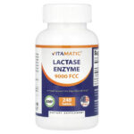 Фермент лактаза, 9000 FCC, 240 таблеток — Vitamatic