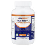 Расторопша + корень одуванчика, 180 вегетарианских капсул — Vitamatic