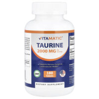 таурин, 180 таблеток (1000 мг в 1 таблетке) — Vitamatic
