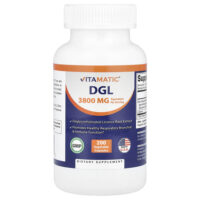 DGL, 200 растительных капсул — Vitamatic