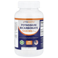 бикарбонат калия, 240 вегетарианских капсул (510 мг в 1 капсуле) — Vitamatic