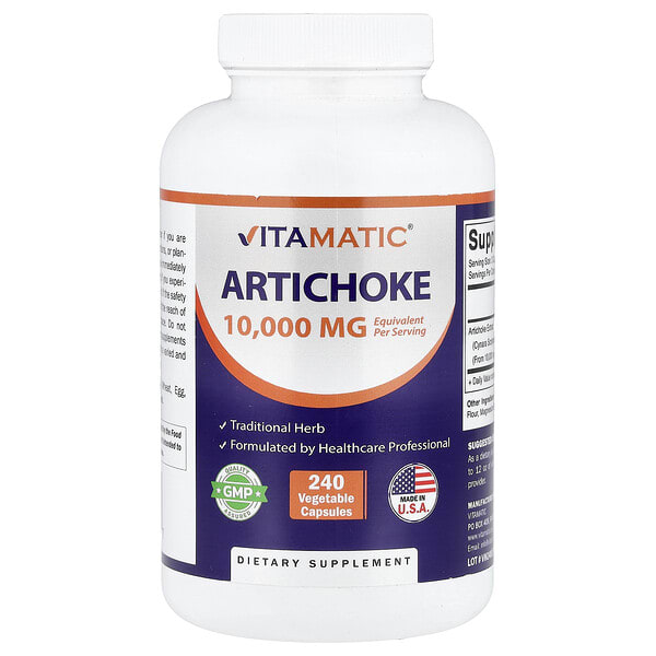vmc47563_v_8.jpg артишок, 240 вегетарианских капсул (5000 мг в 1 капсуле) — Vitamatic